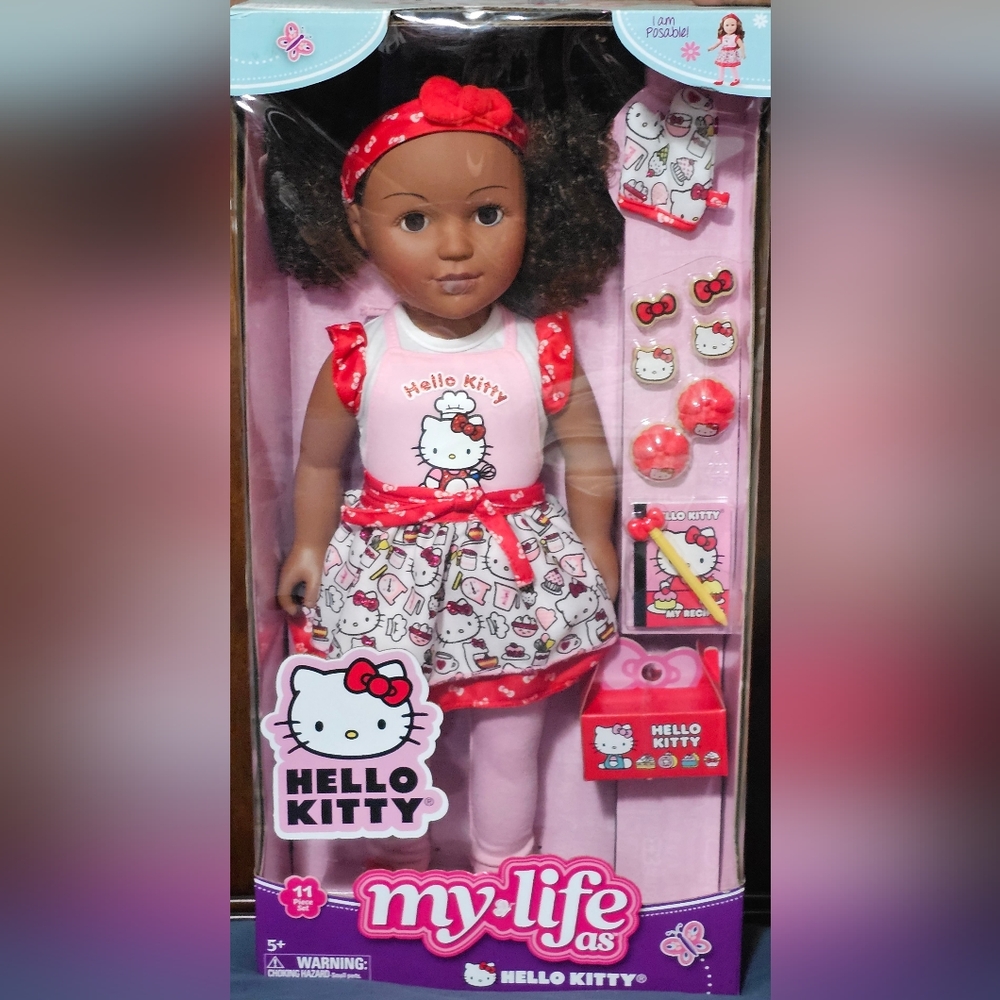 My Life As Hello Kitty Baker African American Doll 18 Inches NEW IN BOX!!